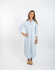 Harper Dress - Blue Stripe