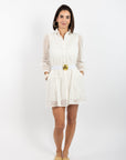 Jana Dress - White Cutout Lace