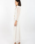 Lyla Dress - White Cutout Lace