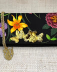 Gucci Black Floral Crossbody Clutch II