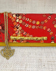 Hermes Beaded Scarf Crossbody Clutch