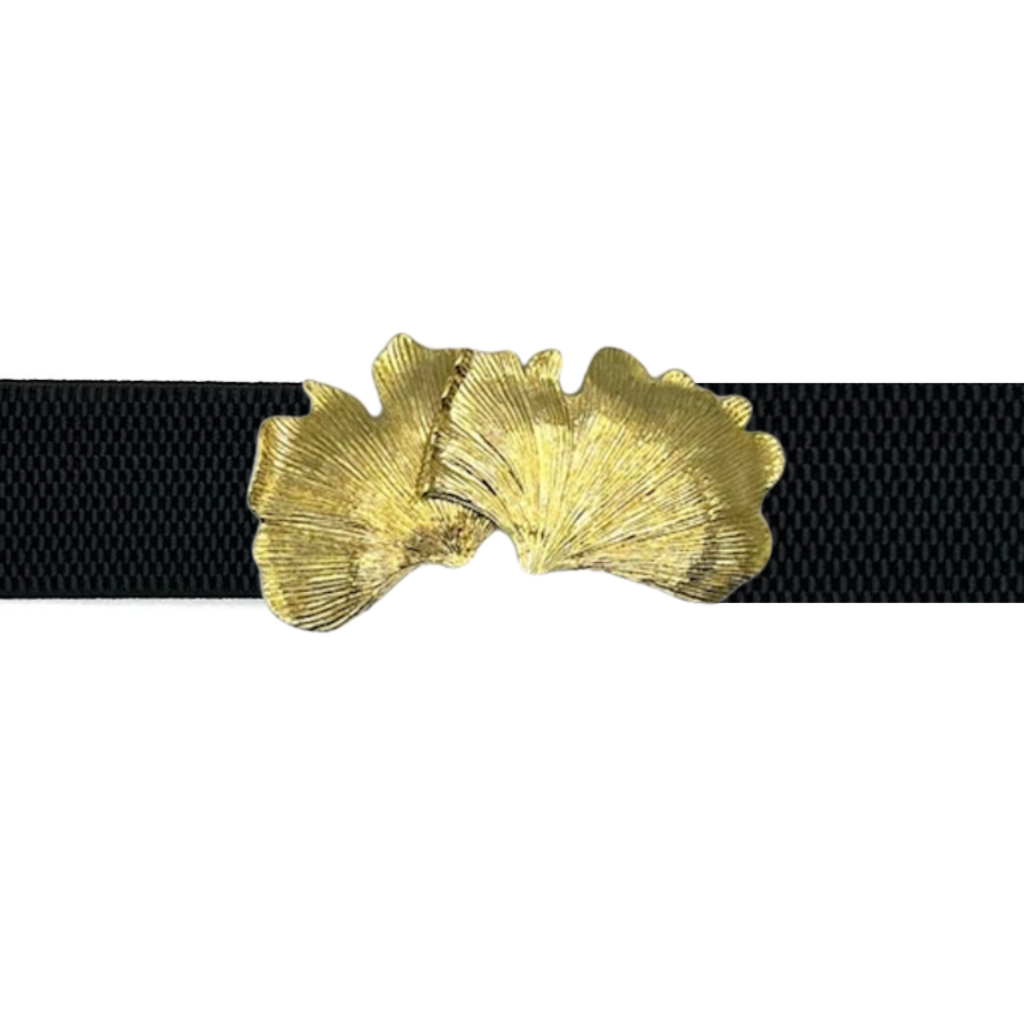 Vintage Gold Leaf Design Belt Vintage Rare Orange Red Big Leaf Design Metal Buckle Belt - Etsy main image 2