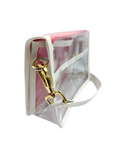 Blue Les Touches Clear Stadium Bag with White Starburst