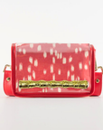 Petite Red Les Touches Stadium Bag with Gold Bamboo Stick