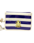 Purple Thiccc Stripe Clear Stadium Bag with Frog