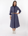 Harper Dress - Navy Gingham