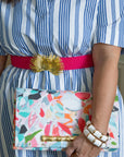 Stretch Band Belt Pink