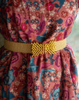 Stretch Raffia Belt Band - Dark