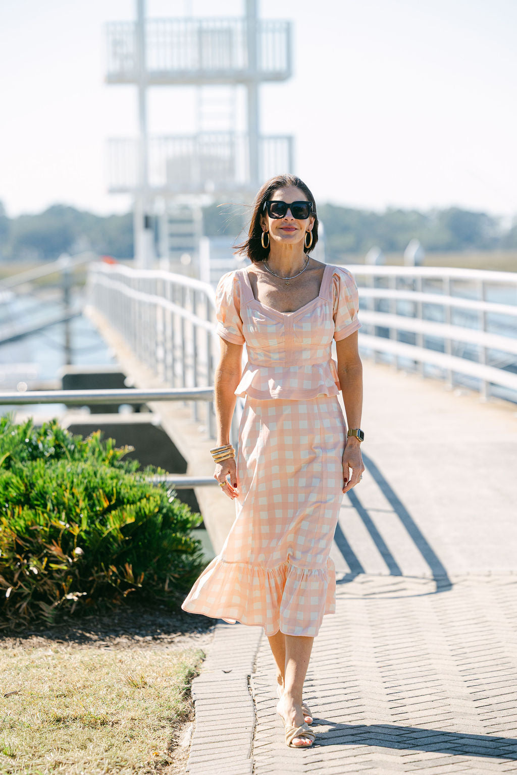 pink buffalo check dress Magnolia Dress Pink Buffalo Check