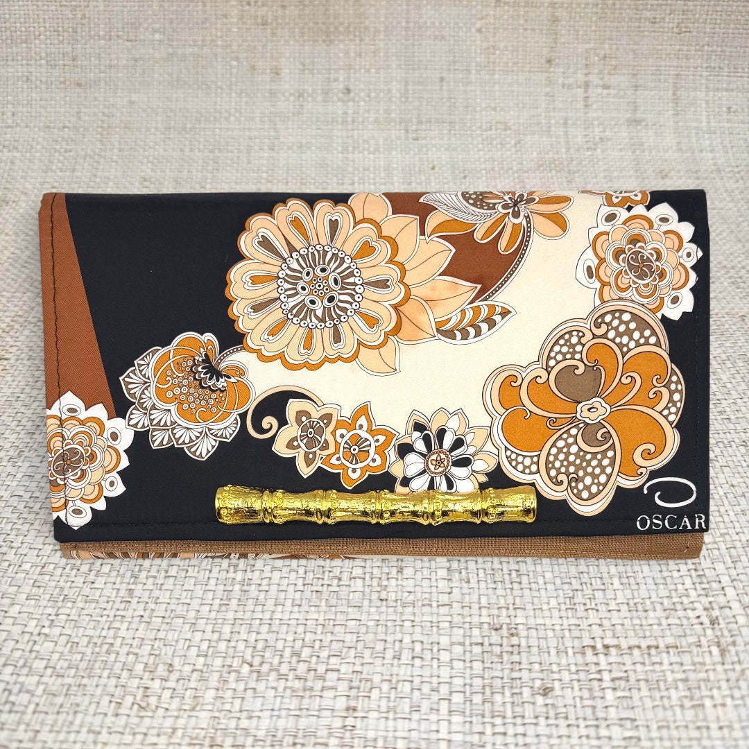 Oscar de la Renta Floral Scarf Clutch