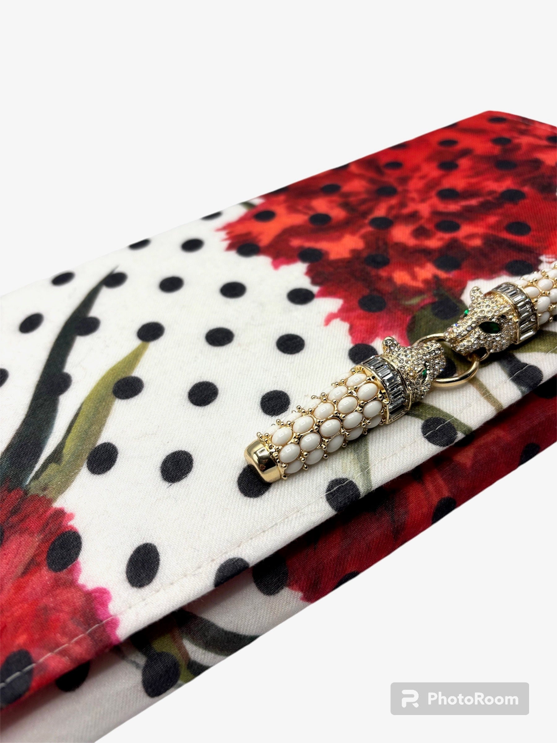 Dolce and Gabbana Polka Dot Scarf Clutch