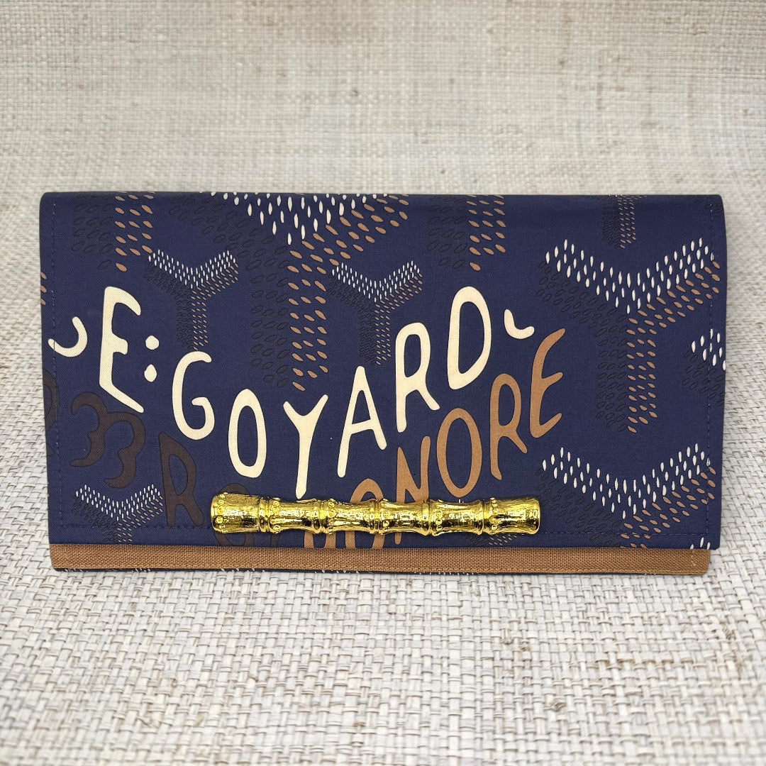 Goyard Navy Scarf Clutch