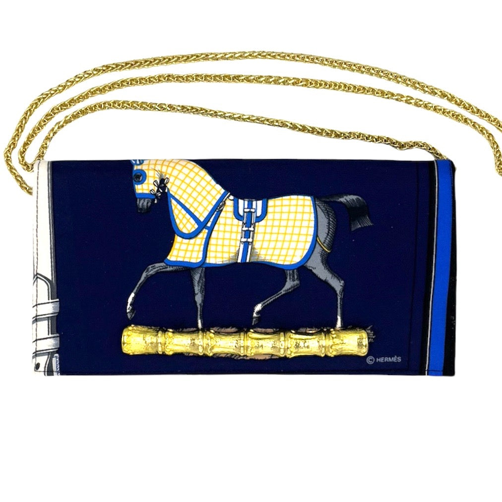 Hermès Navy Equestrian Crossbody