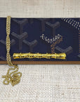 Goyard Navy Crossbody Clutch