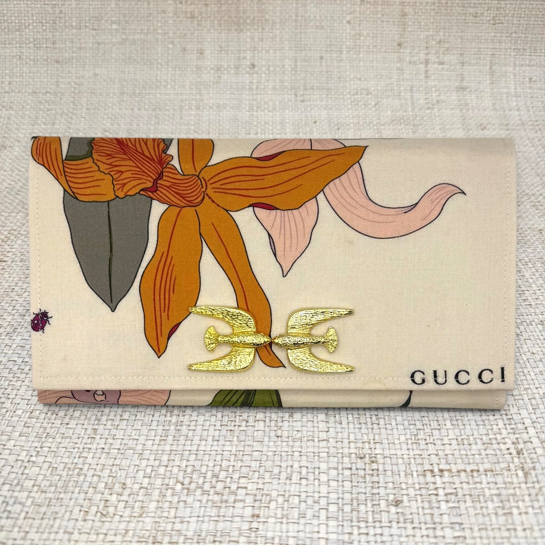 Gucci Floral Scarf Clutch