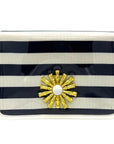 Navy Thiccc Stripe Clear Stadium Bag with Starburst