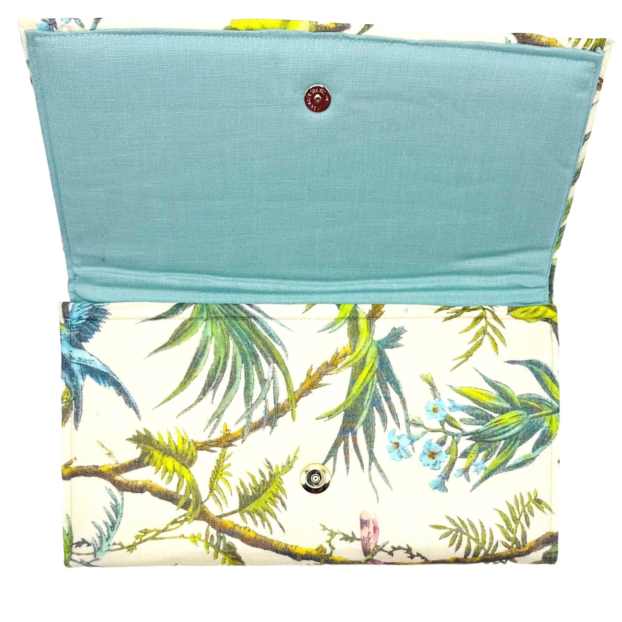 Tropical Toile Scarf Clutch