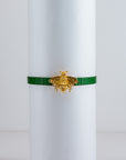 Thin Green Leather Belt