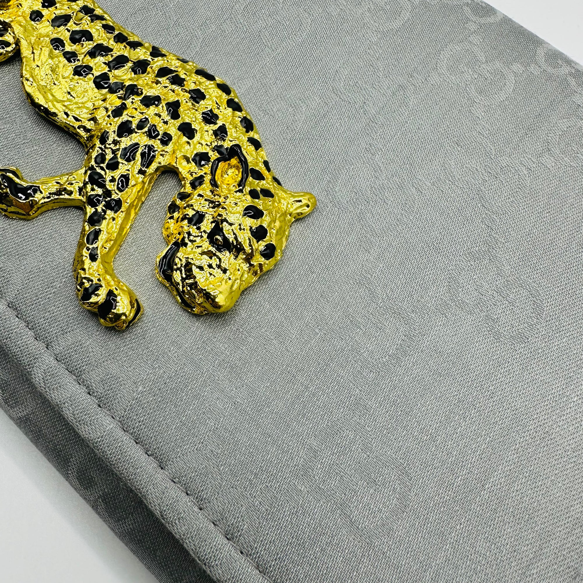 Grey Logo Scarf Clutch II