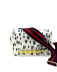 Navy and Red Stadium Bag Strap