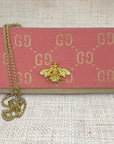 Gucci Pink Scarf Crossbody Clutch