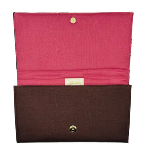 Pink Equestrian Scarf Clutch (Flawed)