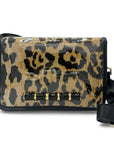 Ashley Leopard Clear Stadium Bag with Black Enamel Bamboo