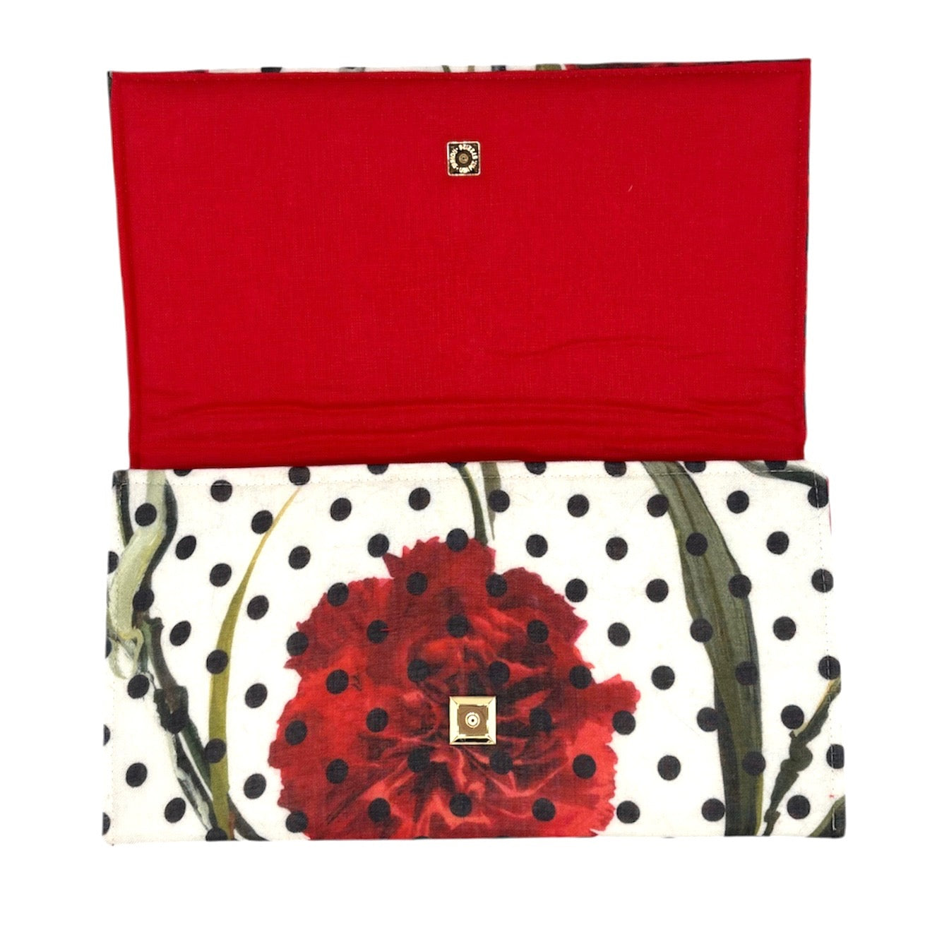 Dolce and Gabbana Polka Dot Scarf Clutch