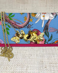 Gucci Blue Floral Crossbody Clutch IV