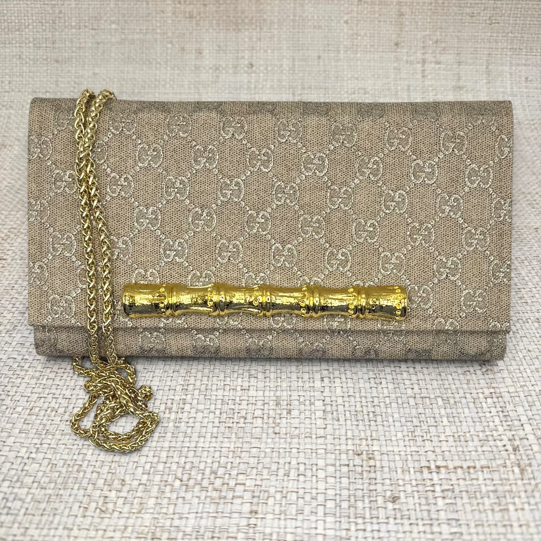 Gucci Metallic Crossbody Clutch