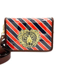 Orange and Navy Stripe Clear Stadium Bag with Tiger