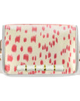 Pink Les Touches Clear Stadium Bag with White Bamboo Stick