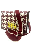 Crimson and Ivory Stadium Bag Strap