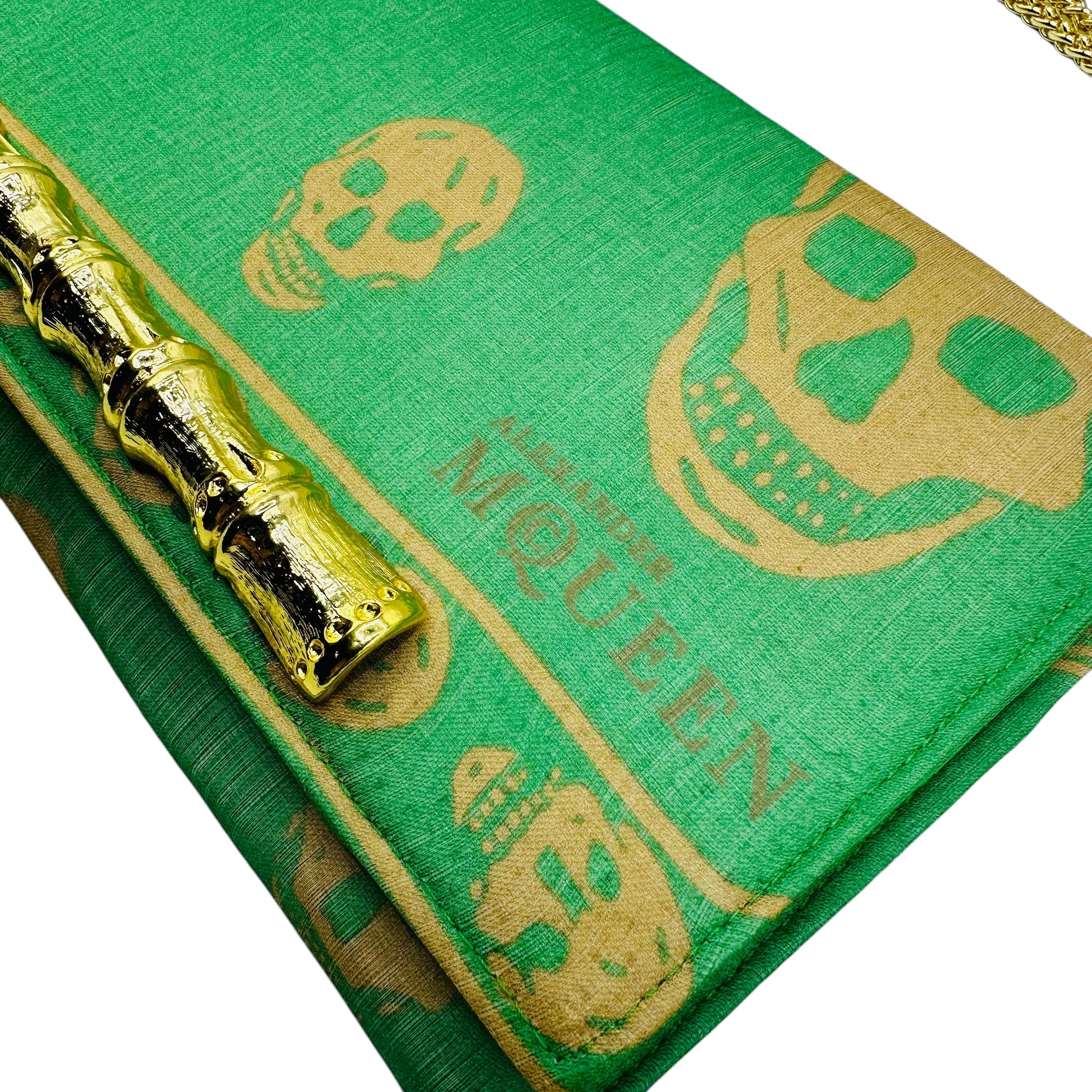 Alexander McQueen Green Skull Crossbody II