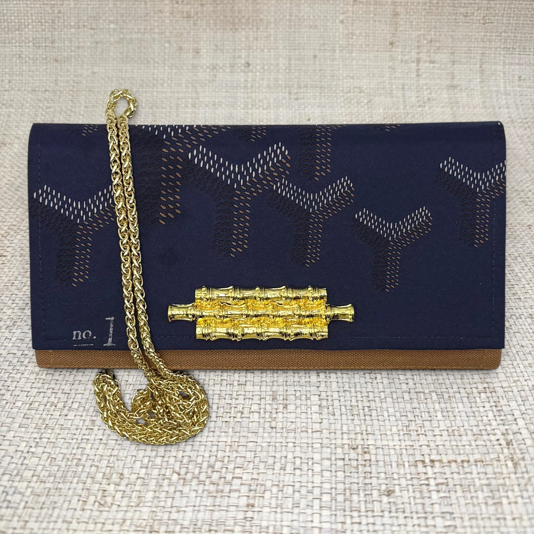 Goyard Navy Crossbody Clutch II