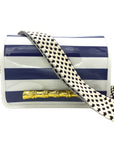 Purple and White Stadium Bag Strap