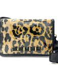 Ashley Leopard Clear Stadium Bag with Black Enamel Bamboo