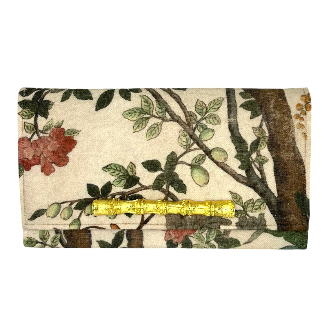 Gucci Soft Pink Floral Scarf Clutch