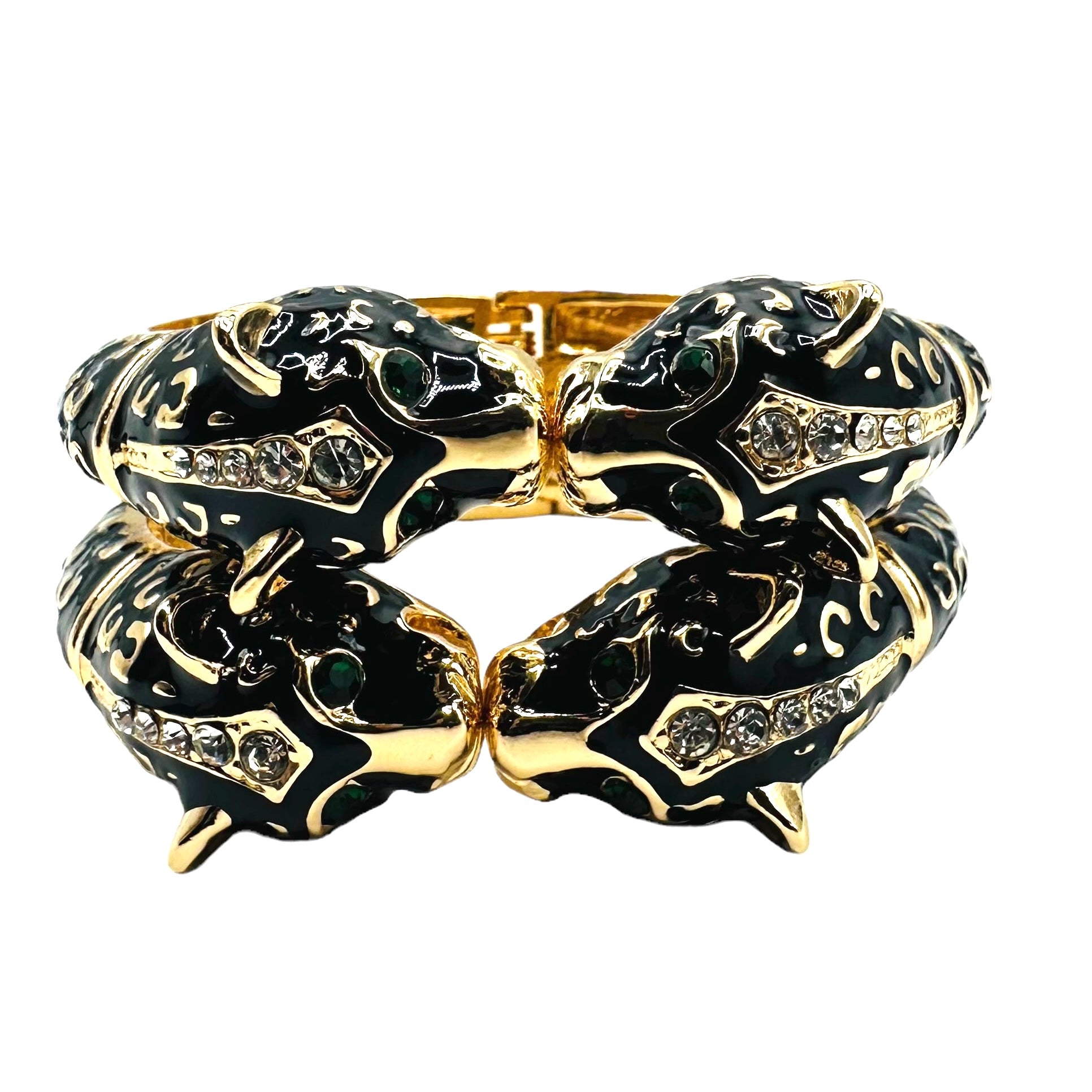 Leopard Bracelet in Black/Gold