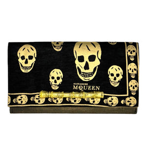 Alexander McQueen Metallic Skull Scarf Clutch