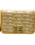 Leaping Leopards Clear Stadium Bag with Greek Key