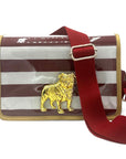 Solid Crimson Stadium Bag Strap