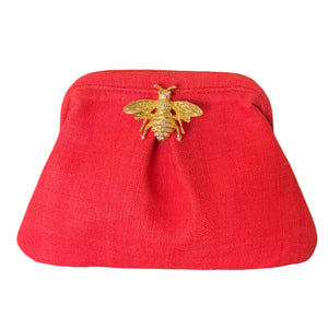 Red Pouch with Bee