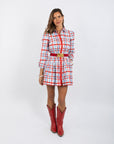 Jana Dress - Red and Blue Plaid