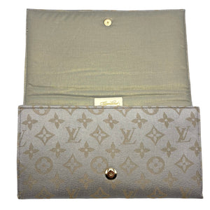 LV Metallic Logo Scarf Clutch