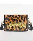 Petite Ashley Leopard Clear Stadium Bag with Leopard