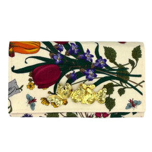 Gucci Wool Floral Scarf Clutch