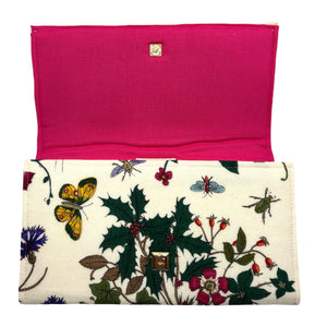 Gucci Wool Floral Scarf Clutch