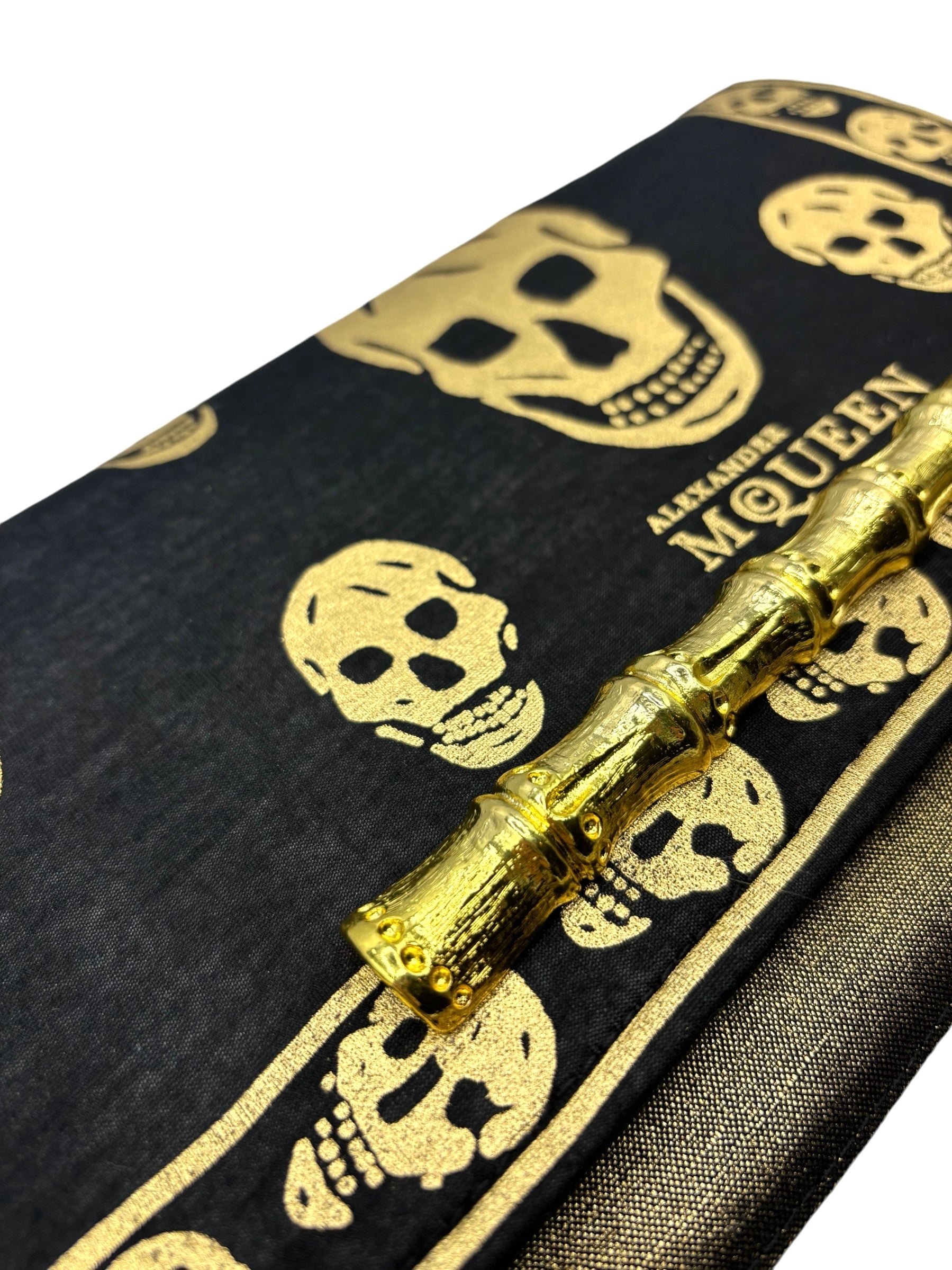 Alexander McQueen Metallic Skull Scarf Clutch