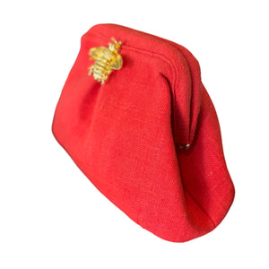 Red Pouch with Bee